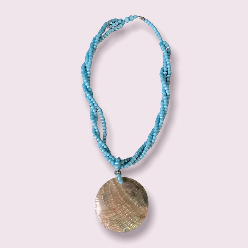 Beaded shell necklace from Mexico